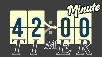 42 Minute Timer ⏱️ | Silent Countdown | Study, Workout, Meditation, Cooking, Focus Timer (No Ads)