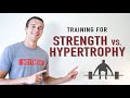Strength vs hypertrophy  training principles and adaptations
