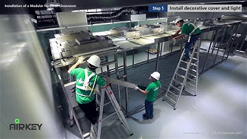 Modular Clean room installation video-High Quality