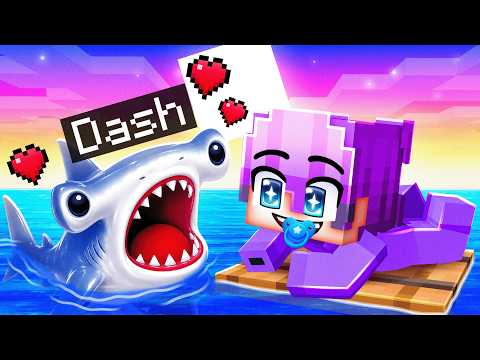I Pretended to be BABY HAMMERHEAD on a One RAFT!