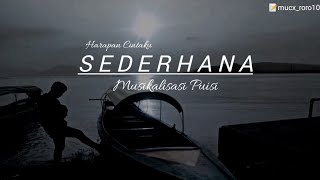 Harapan Cintaku SEDERHANA | Musikalisasi Puisi | Terbaru 2022