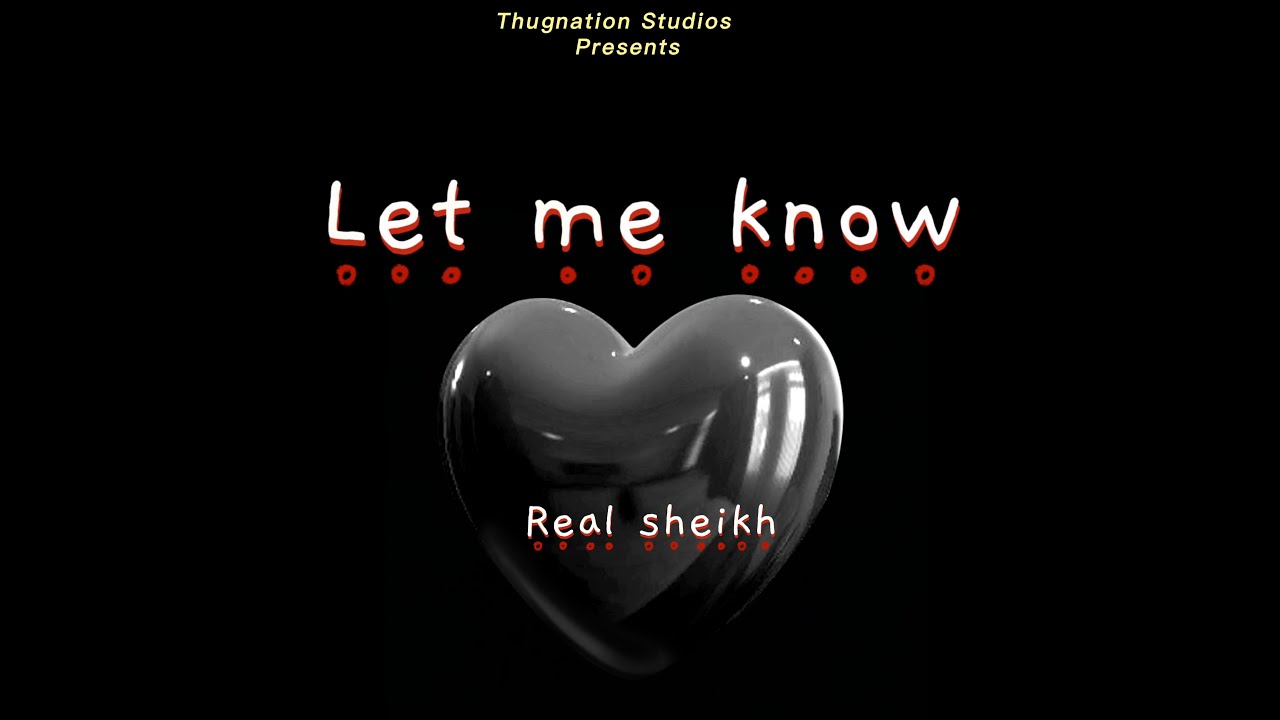 Let Me Know – Real Sheikh | New Punjabi Song 2023 | Latest Punjabi Songs 2023 | Thugnation Studios