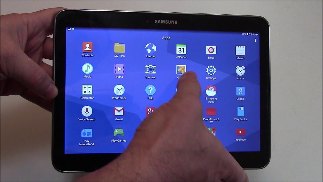 How to take a screenshot on a samsung galaxy tab 4 tablet youtube