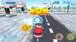 Ice cream Bike Driving Simulator: Christmas - Android Mobile Games 4 Kids screenshot 1