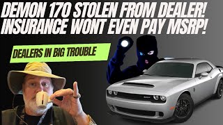 Demon 170 Stolen From Dealer, Insurance Won't Pay Even MSRP Wow!