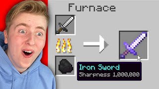 Minecraft, But Smelting Enchants Level 1,000,000...