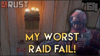 My Worst Raid Fail - Rage Raiding Costs Me - Rust Solo Survival Series S2E3