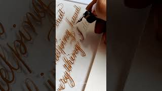 ✨ Wedding Vows in Calligraphy for a Client ✨ #calligraphy #shorts