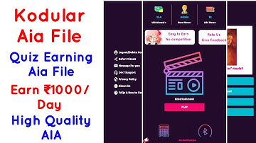 Quiz Earning App | Kodular AIA File | Best AIA file | Game AIA file |