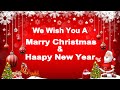 We Wish You A Merry Christmas With Lyrics Christmas Carol Song Happy New Year Riya Kids Tv 