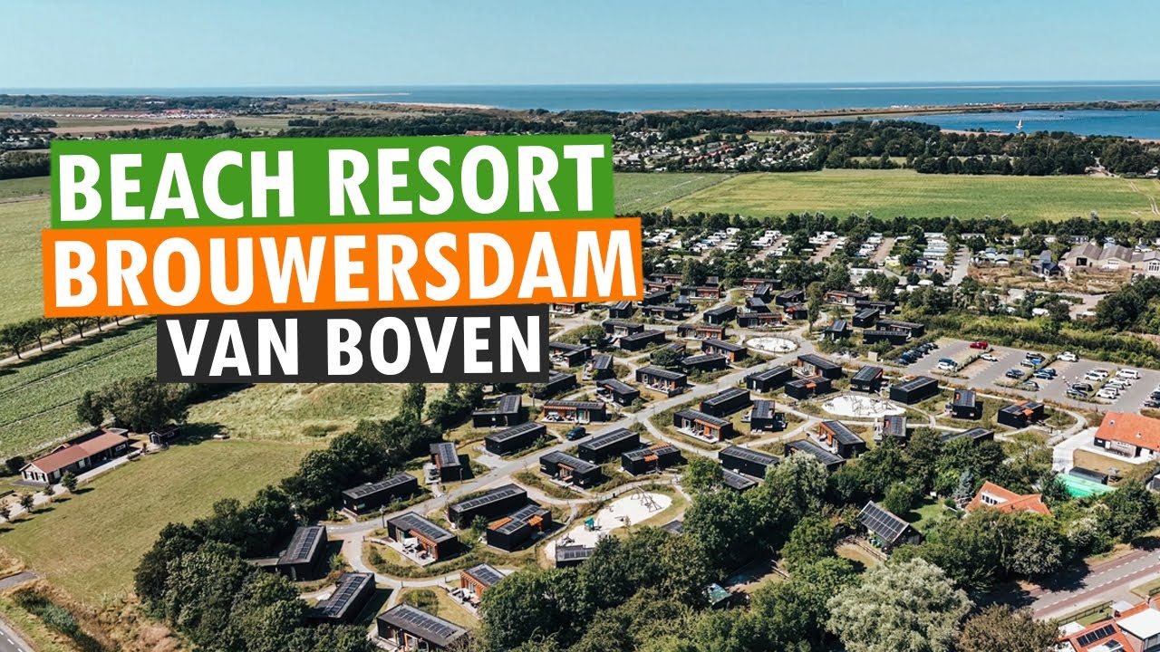 BEACH RESORT BROUWERSDAM 🏖 VAN BOVEN | DRONE-BEELDEN! 🚁 | 4K | PARKVAKANTIES 💚