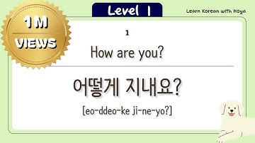 100 Must-know Korean phrases for absolute beginners (formal) - learn korean, korean podcast