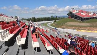 This is the view from grandstand a at circuit de barcelona-catalunya
during first f1 practice session on friday, may 13. one of better
mi...