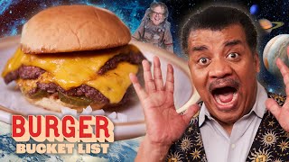 Neil Degre Tyson Makes Space Burgers With George Motz Burger Bucket List