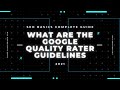 What are the Google Quality Rater Guidelines