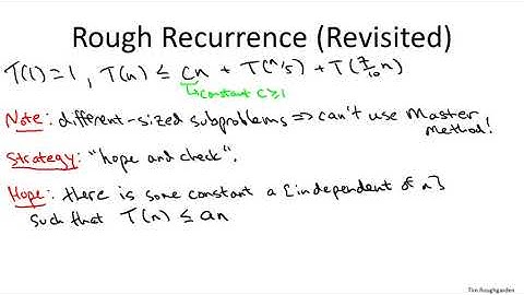 8   5   Deterministic Selection   Analysis II Advanced   Optional 13 min