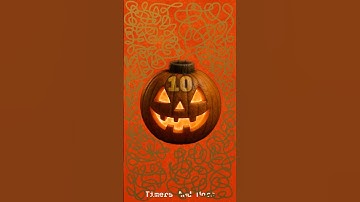 10-Second Halloween Pumpkin Countdown Timer 🎃⏳ #teammotso