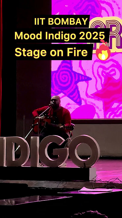 Stage on fire at IITB🔥 #moodindigo  #iitbombay