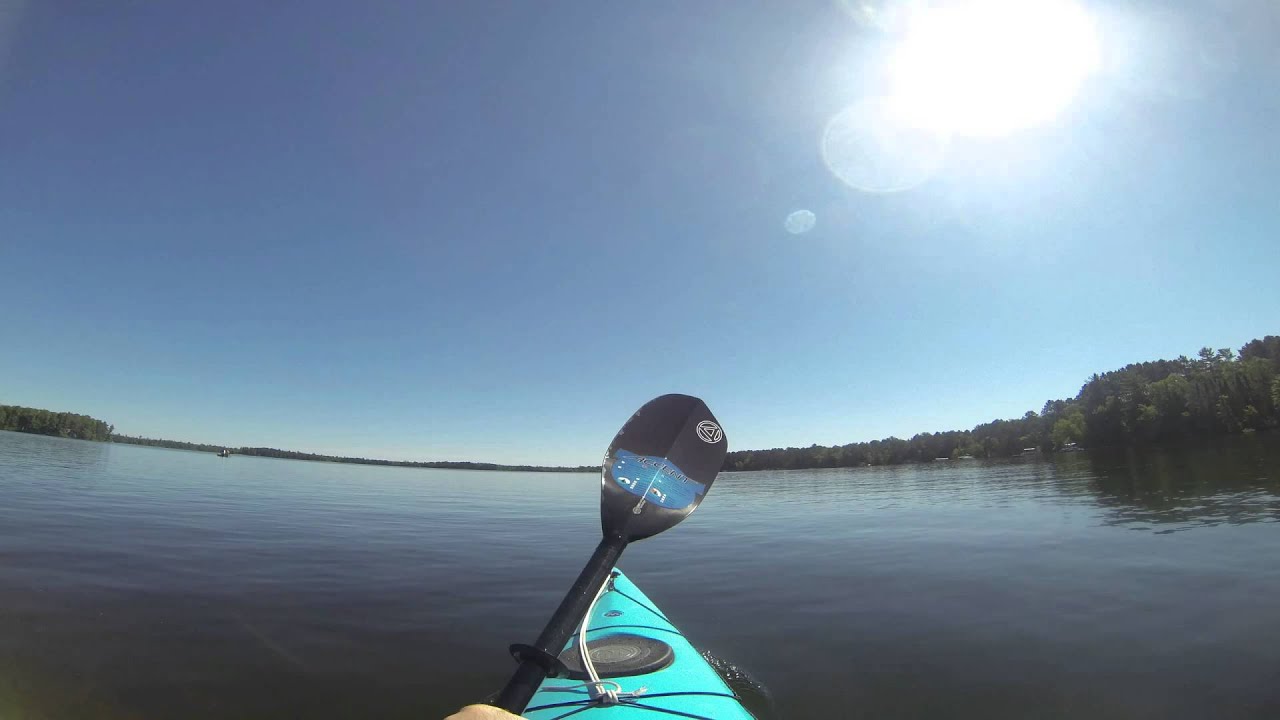 Kayak on Round Lake - YouTube