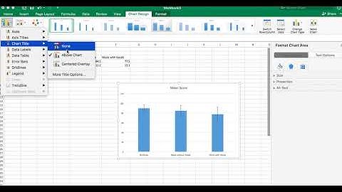 Doing A Simple Bar Graph with Error Bars on Microsoft Excel on your MacBook Air