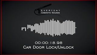 Car Door Lock/Unlock | HQ Sound Effects