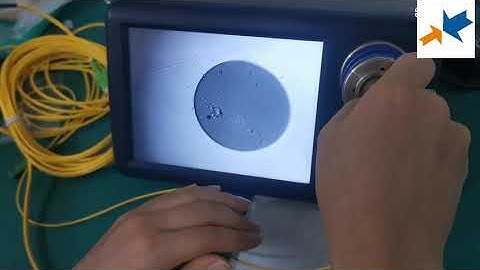 how to test E2000 RM connectors in fiber microscope