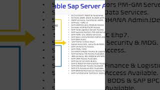 Sap S4 Hana 2025 Server Access Available.