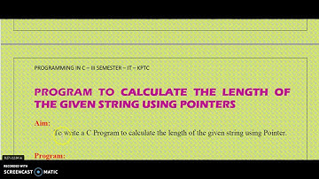 C PROGRAM - LENGTH OF STRING USING POINTERS