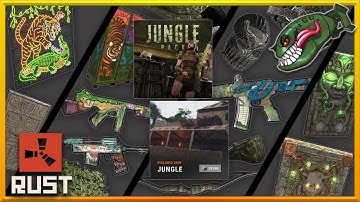 Rust Skins | Jungle Building Skin & Pack, Jungle Locker, Croc Thompson, Crocodile Bow