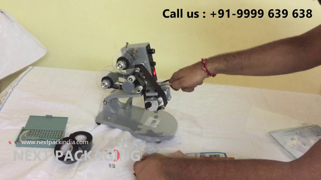 DIY Manual Batch coding Machine, Mrp coding machine, hot foil coding ...