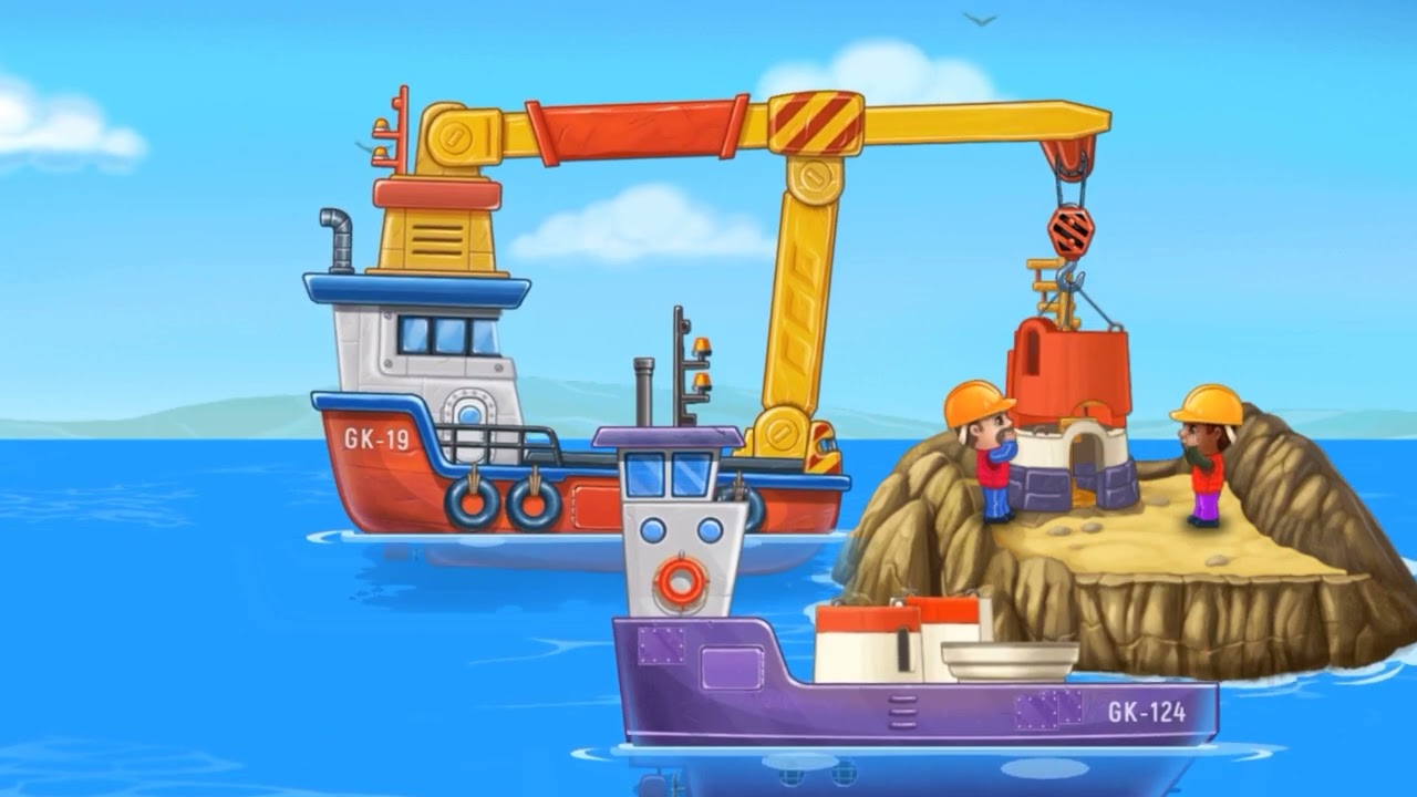 cartoon ship designing & Island making decoration - YouTube