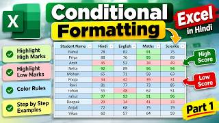 Advanced Conditional Formatting in Excel | Complete Tutorial in hindi | #excel #exceltutorial #trick