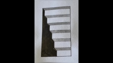 3D stairs drawing🎨🖌️ hack for beginners #shorts #shortsfeed  #youtubeshorts #ytshorts #short #viral