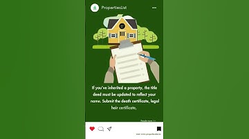 Title Deed in Inherited Property | Inherited land? Make sure the title is transferred to your name.