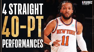 Jalen Brunson Is The First Player Ever With 40 Pts 5 Ast In 4 Straight Playoff Games