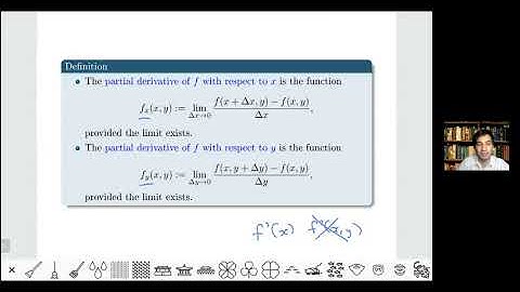 [Math 23] Lec 1.3 Partial Derivatives and Higher Order Derivatives (Part 1 of 5)