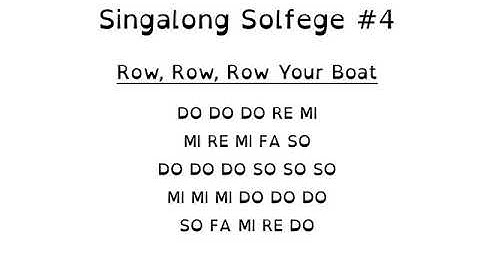 Singalong Solfege #4