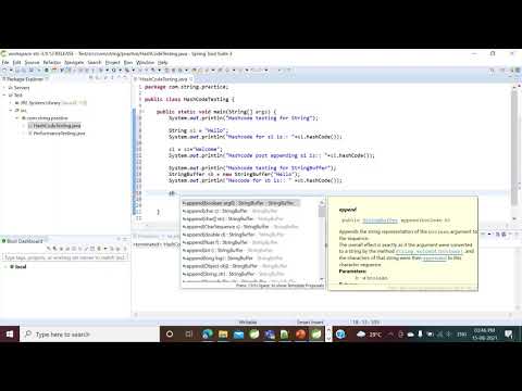 JAVA: String and StringBuffer Hascode testing