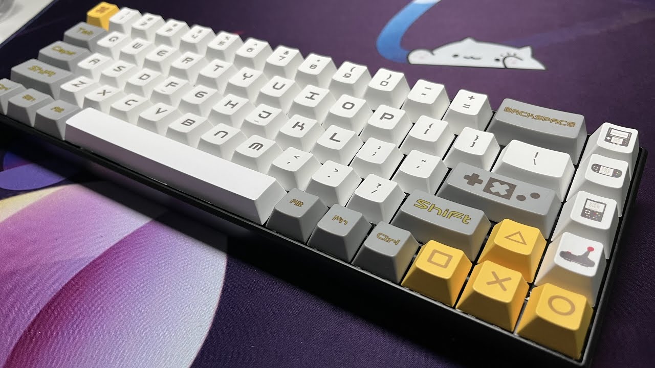 Budget 68 keys custom keyboard + Kailh Speed Gold Switches YouTube