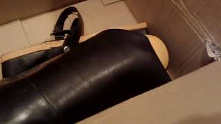 DURAWEAR Black Rubber Hip Wader Boots（DURAWEAR水中長靴）ANSI Z41-1991 CLASS75（クロッチハイラバーブーツ）unboxing　箱を開ける