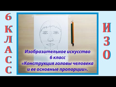 Урок Изо В Школе. 6 Класс. Урок 17. «Конструкция Головы Человека».