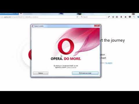 Βίντεο: Πώς να εγκαταστήσετε το πρόγραμμα Opera