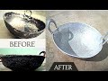Trying out Vinegar and Baking soda method to clean aluminium wok