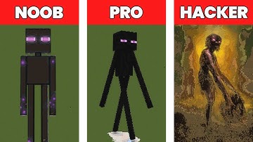 NOOB VS PRO VS HACKER Minecraft Pixel art 💥 Enderman