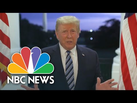 Trump Posts Video From White House After Returning From Walter Reed | NBC News NOW