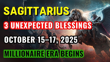 SAGITARIUS ♐ 3 KABAR BAIK TAK TERDUGA TIBA – 15–17 OKTOBER 2025 💰✨ ERA JUTAWANMU DIMULAI!