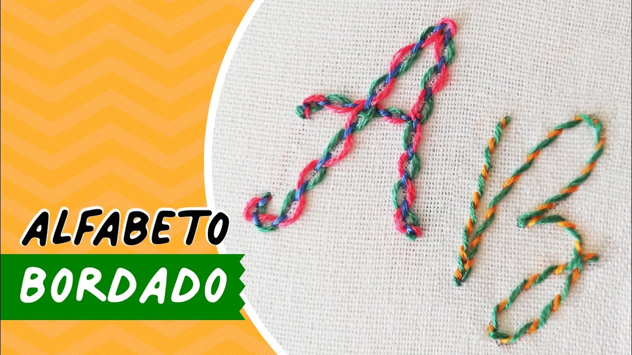 audición cuscús masa 🧵 Cómo Bordar LETRAS a Mano FÁCILES 🧵 Abecedario Bordado A Mano - YouTube