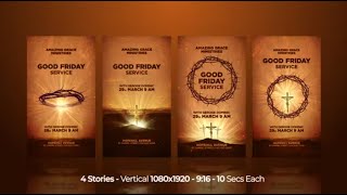 Easter Worship Good Friday Instagram Stories (After Effects Template)