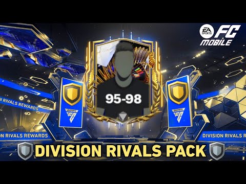 FREE 95-98 OVR TOTS!! MY DIVISION RIVALS STORE PACKS IN FC MOBILE 24!