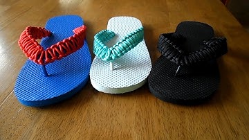 DIY Paracord Flip Flops Tutorial - Birthday Gifts For Men